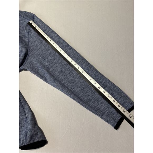 Smith & Eagle Men's XXL Quarter Zip Blue Marled Fleece Pull Over Athleisure Gym - Picture 7 of 7